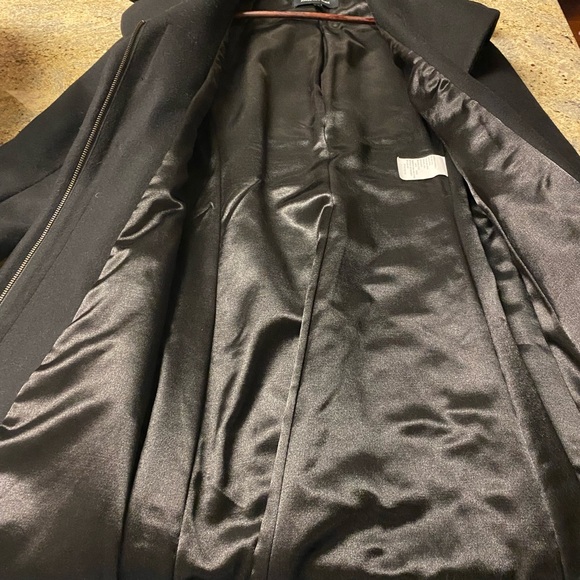 Jones New York classic A-line zip wool blend coat, fitted and elegant - Picture 5 of 7